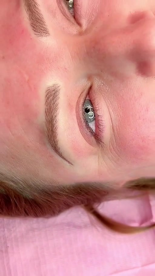 Microshading permanent makeup result